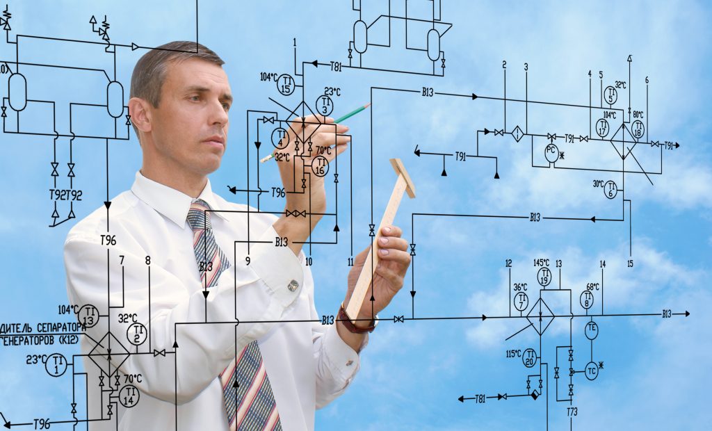 electronic engineer drawing